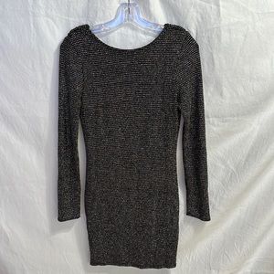 Short black glittery dress